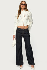 Elira Iridescent Fitted Jacket