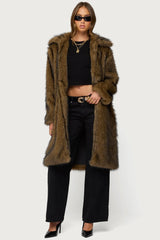 Saphira Oversized Faux Fur Maxi Coat