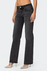 Shayna Low Rise Straight Leg Jeans