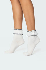 Ruffle & Bow Socks