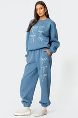 Bow Bliss Oversized Sweatpants