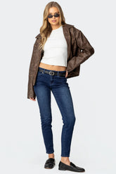 Rosalia Low Rise Skinny Jeans