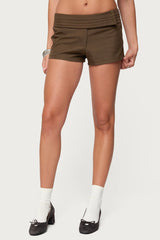 Karla Pleated Tailored Micro Shorts