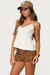 Leonora Halter Babydoll Top