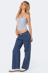 Petite Raelynn Washed Low Rise Baggy Jeans