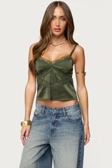 Tamar Satin Effect Tank Top