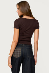 Theresa V Neck Knit Top