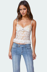 Torin Sheer Lace Tank Top
