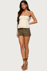 Eartha Studded Micro Shorts