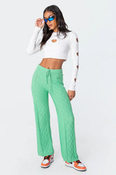 Kasey Cable Knit Pants