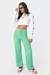 Kasey Cable Knit Pants