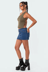 Verdi Open-Back One Shoulder Top