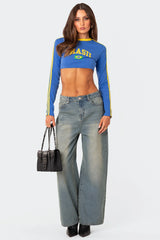 Brasil Long Sleeved Crop Top