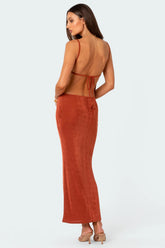 Clea Open Back Maxi Dress