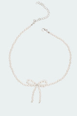 Pearl Bow Necklace