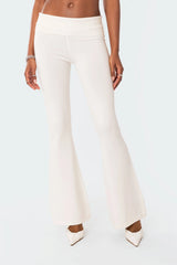 Desiree Knitted Low Rise Fold Over Pants