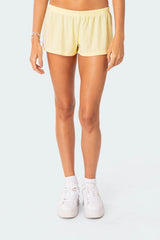 Irene Low Rise Pointelle Micro Shorts