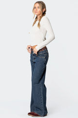 Textured Sheer Boat Neck Top