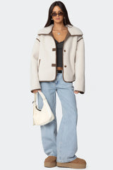 Frost Oversized Faux Shearling Jacket