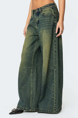 Shawn Washed Low Rise Baggy Jeans
