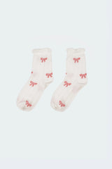 Bow Printed Socks