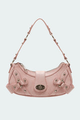 Hardware Faux Leather Bag