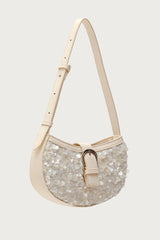 Sequin & Faux Leather Bag