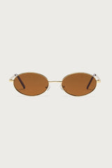 Naomie Oval Metal Sunglasses