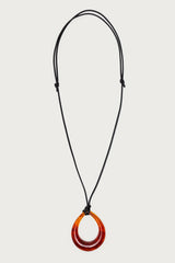 Oval Ring Cord Necklace