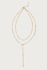 Cascading Disc Chain Necklace Set