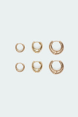 Chunky Hoop Earring Set