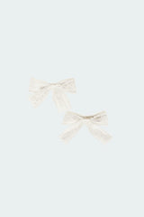 Lace Bow Hair Clip Pack