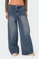 Jakarey Low Rise Baggy Jeans