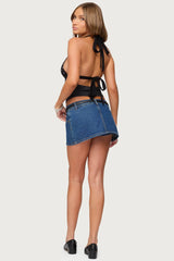 Ginny Mixed Polka Dot Halter Top