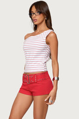 Keryn Striped Asymmetric Top