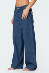 Lacey Pocket Low Rise Baggy Jeans