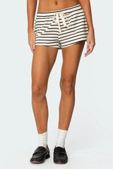 Jordyn Striped Drawstring Shorts