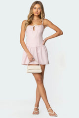 Cordelia Striped Mini Dress