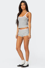 Sofi Striped Ribbed Shorts