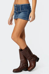 Payson Wide Belted Mini Skort