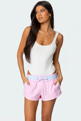 Evonne Backless Ribbed Bodysuit