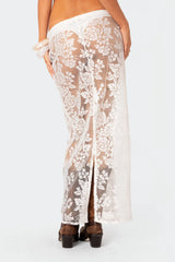 Bess Sheer Lace Maxi Skirt