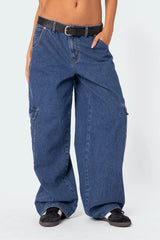 Super Baggy Oversized Belted Jeans