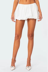 Jora Nylon Bubble Mini Skirt