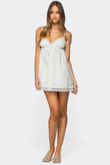 Luisa Lacey Babydoll Mini Dress