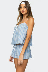 Birkley Striped Babydoll Top