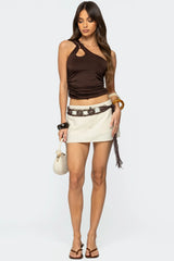 Lina One Shoulder Cut Out Top