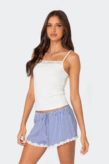 Gretchen Lace Trim Tank Top