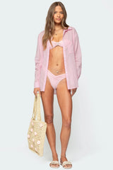 Kellen Oversized Cotton Button Up Shirt