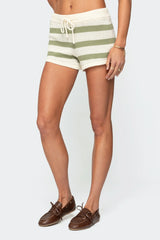 Amaris Striped Knit Shorts